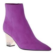 Baldinini Ankle boots in purple suede Purple, Dam