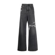 Diesel Slitna Breda Ben Jeans Gray, Dam