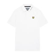 Lyle & Scott Tech Krage Logo Polo Skjorta White, Herr