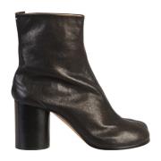 Maison Margiela Svarta Ankelboots med Tabi-design Black, Dam