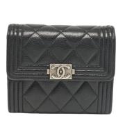 Chanel Vintage Pre-owned Laeder plnbcker Black, Dam