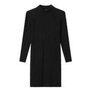 Gaëlle Paris Svart Stickad Miniklänning Fw24/25 Kollektion Black, Dam