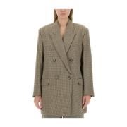 Ami Paris Oversized Ull Blazer Jacka Brown, Dam