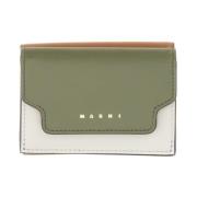 Marni Lyxigt Läder Tri-Fold Plånbok Multicolor, Dam