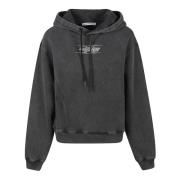 T by Alexander Wang Blade Logo Sweatshirt Design Gray, Dam