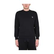 PS By Paul Smith Zebra Broderad Sweatshirt för Män Black, Herr