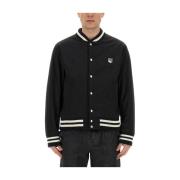 Maison Kitsuné Logo Bomberjacka Black, Herr