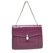 Bvlgari Vintage Pre-owned Laeder axelremsvskor Purple, Dam