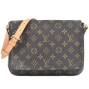 Louis Vuitton Vintage Pre-owned Canvas axelremsvskor Brown, Dam