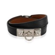 Hermès Vintage Pre-owned Tyg armband Black, Dam