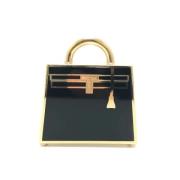 Hermès Vintage Pre-owned Tyg halsband Black, Dam