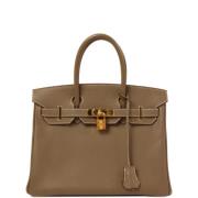 Hermès Vintage Pre-owned Canvas handvskor Brown, Dam