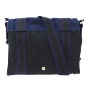 Hermès Vintage Pre-owned Canvas handvskor Blue, Dam