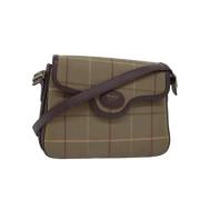 Burberry Vintage Pre-owned Canvas axelremsvskor Beige, Dam