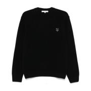 Maison Kitsuné Svart Sweatshirt Aw24 Herrmode Black, Herr