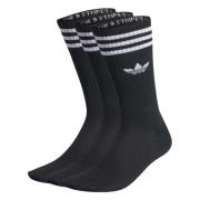 Adidas Hög Crew Pack 3 Strumpor Black, Unisex