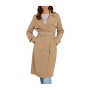 Guess Ökenstorm Trench Coat för kvinnor Brown, Dam