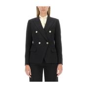 Michael Kors Elegant Double-Breasted Blazer Black, Dam