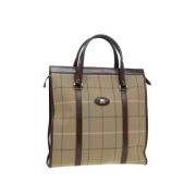 Burberry Vintage Pre-owned Canvas handvskor Beige, Dam