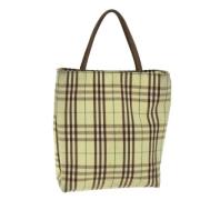 Burberry Vintage Pre-owned Canvas handvskor Yellow, Dam