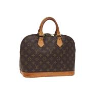 Louis Vuitton Vintage Pre-owned Canvas handvskor Brown, Dam