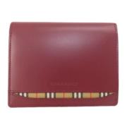 Burberry Vintage Pre-owned Laeder plnbcker Red, Herr