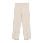 Antonelli Firenze Vita Byxor Twill Väv Stretch Design White, Dam