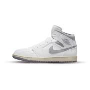 Jordan Vintage Grey Mid Sneakers White, Herr