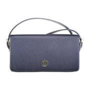 Tommy Hilfiger Blue Polyurethane Handbag Blue, Dam