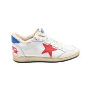 Golden Goose Superstar White Red Silver Sneakers White, Herr