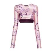 Versace Jeans Couture Rosa T-shirt Damkläder Pink, Dam