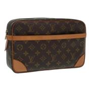 Louis Vuitton Vintage Pre-owned Canvas kuvertvskor Brown, Dam