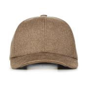 Sease Beige Cashmere Logo Print Hat Beige, Herr