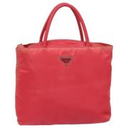 Prada Vintage Pre-owned Tyg prada-vskor Red, Dam