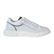 Valentino Vit lädersneaker med dragkedja White, Herr