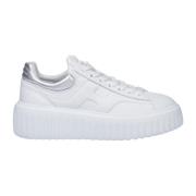 Hogan Vita Sneakers med Silverdetaljer White, Dam