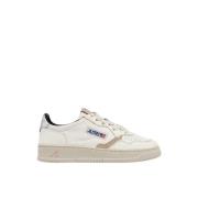 Autry Elefant Hud Tryck Läder Sneakers White, Dam