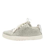 Moschino Pre-Owned Pre-owned Laeder sneakers Gray, Dam