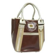 Burberry Vintage Pre-owned Canvas axelremsvskor Brown, Dam