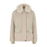 Woolrich Kort Arctic Parka Beige, Dam