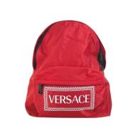 Versace Pre-owned Pre-owned Nylon ryggsckar Red, Unisex