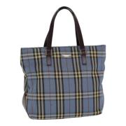 Burberry Vintage Pre-owned Nylon handvskor Blue, Dam