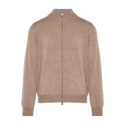 Corneliani Lyxig Ull Cashmere Kofta Brown, Herr