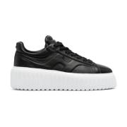 Hogan Quiltade Lädersneakers Svart Black, Dam