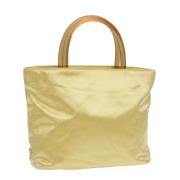 Prada Vintage Pre-owned Satin prada-vskor Yellow, Dam