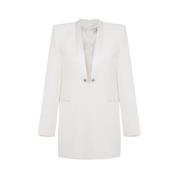 Elisabetta Franchi Elegant Klänning för Speciella Tillfällen White, Da...