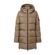 Ecoalf Beige Dam Pufferjacka Beige, Dam