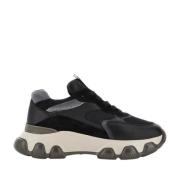 Hogan Svarta Läder Sneakers Urban Lifestyle Black, Dam