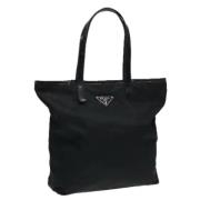 Prada Vintage Pre-owned Nylon prada-vskor Black, Dam