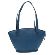 Louis Vuitton Vintage Pre-owned Laeder handvskor Blue, Dam